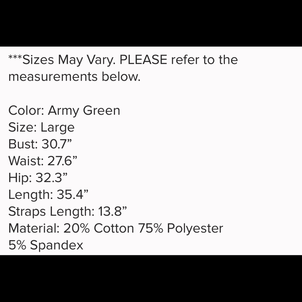 Army Green Dress - Picture 7 of 7